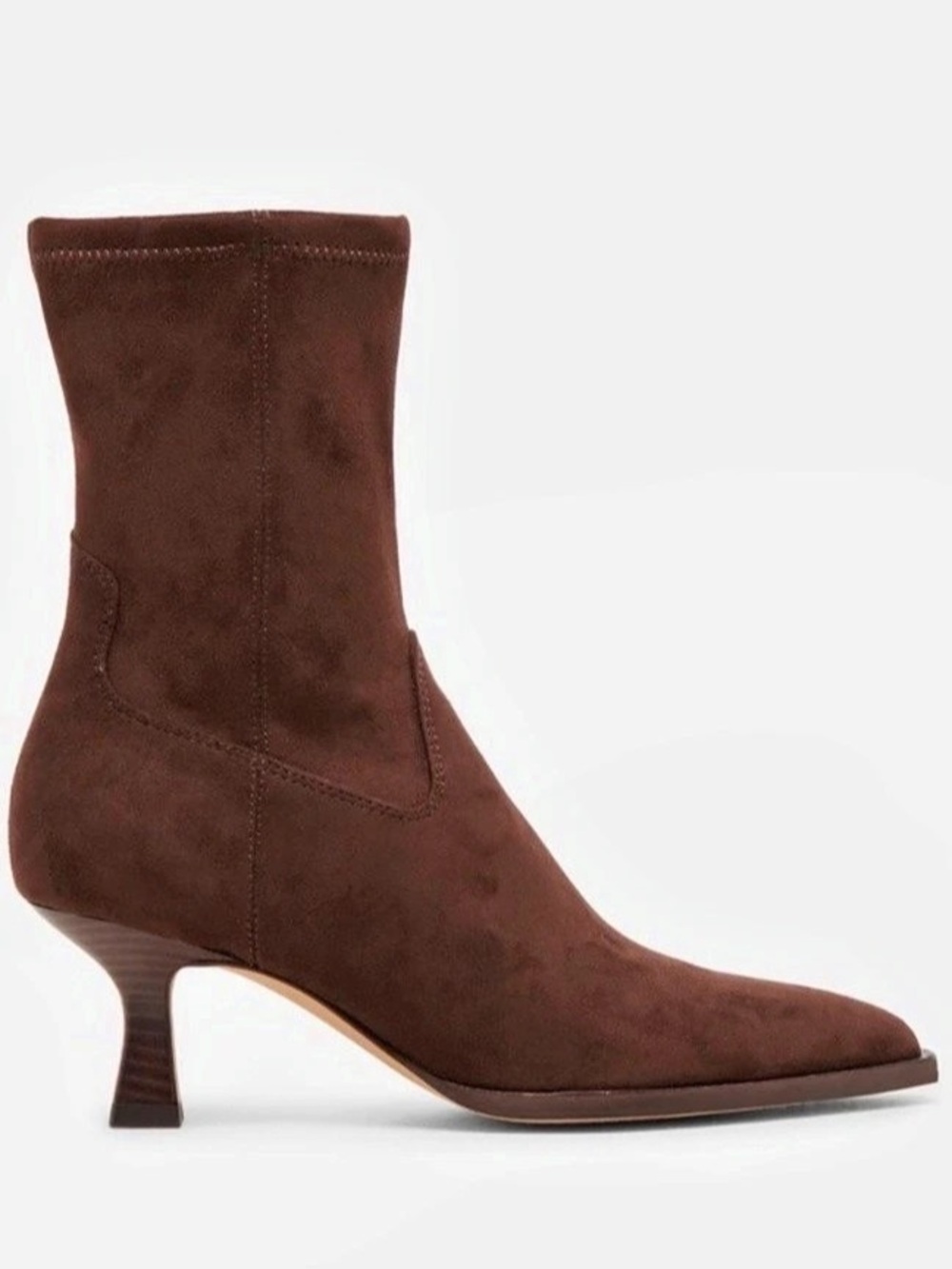 Dolce  Vita Arya Dark Brown Pointed-Toe Heeled Boots